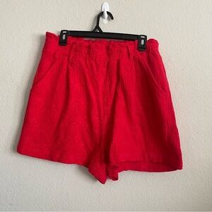 Knox Rose woman’s gauzy eyelet floral shorts size XL 100% cotton casual